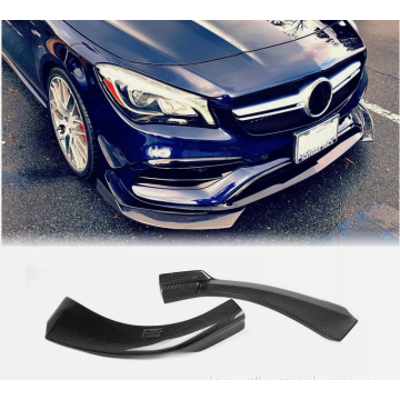 Carbon Fiber Front Bumper Lip Flaps Splitter for Mercedes CLA250/W117/CLA45 AMG (2013-2019)